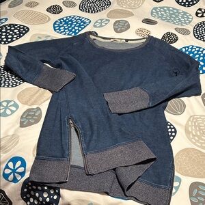 Christopher Blue Navy Knit Top